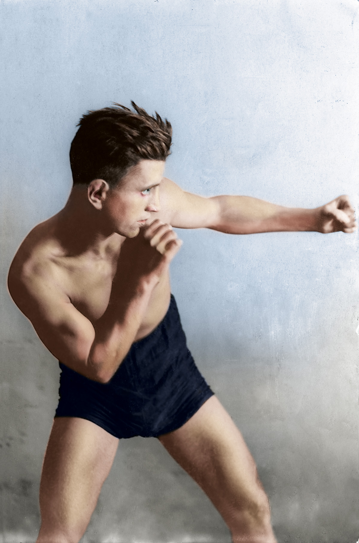 Każdy mężczyzna powinien umieć się boksować – Zygfryd Wende, lata 20. XX w. Źródło: Muzeum Sportu i Turystyki