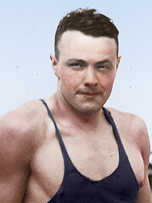 Roman Kazimierz Bocheński był najlepszym pływakiem II RP. Źródło: Narodowe Archiwum Cyfrowe