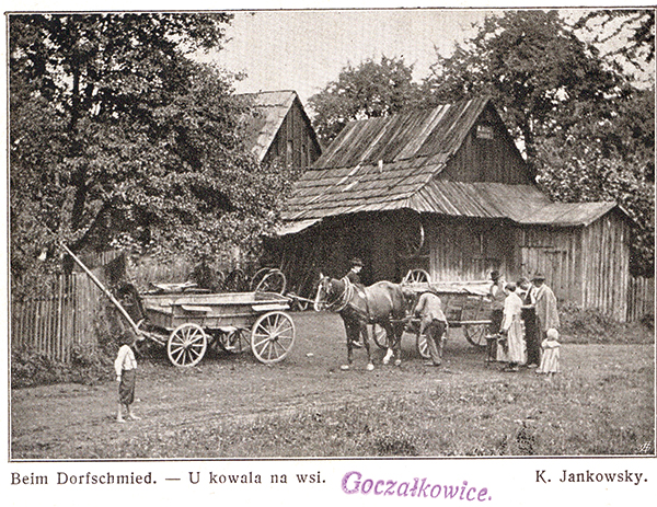 Pocztówka z Goczałkowic wydana po 1906 r. Źródło: Biblioteka Narodowa