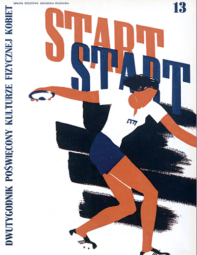 Okładka pisma „Start”, którego redaktor naczelną była Halina Konopacka (nr 13, 1 października 1935 r.) Ze zbiorów Małopolskiej Biblioteki Cyfrowej