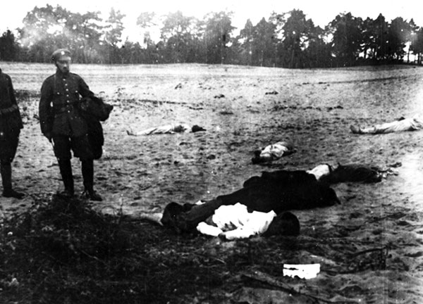 Po bitwie pod Chorzelami, w której walczył Stefan Kostrzewski. Źródło: Narodowe Archiwum Cyfrowe