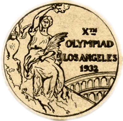 łoty medal z X Igrzysk Olimpijskich w Los Angeles w 1932 r. Ze zbiorów Muzeum Olimpijskiego w Lozannie Fot. Wikipedia