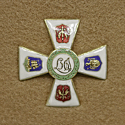 Odznaka 36 Pułku Piechoty Legii Akademickiej. Źródło: Wikipedia