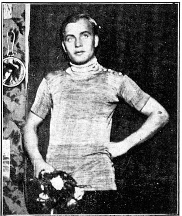 Józef Lange w lipcu 1928 r. – zdjęcie opublikowane w tygodniku „Stadjon”, nr 29/1928. Źródło: Biblioteka Narodowa