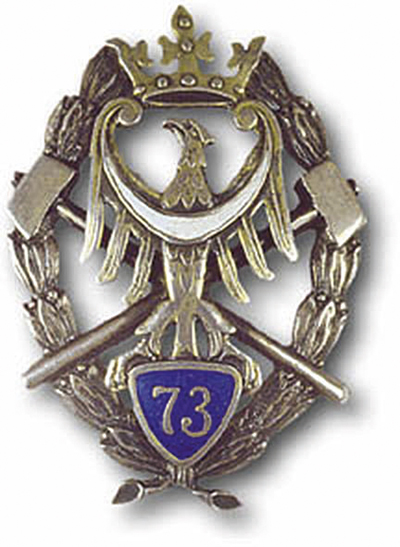 Odznaka 73. Pułku Piechoty Fot. Wikipedia