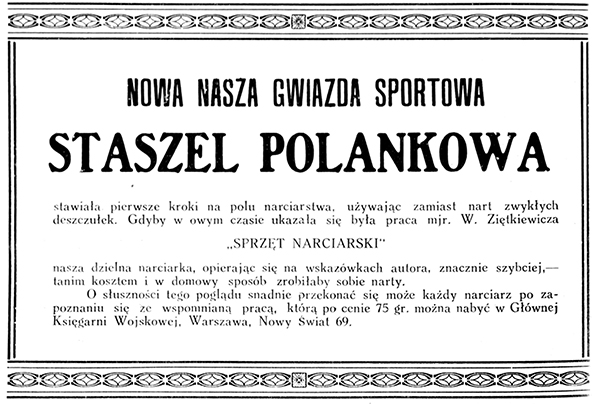 Reklama opublikowana w piśmie „Żołnierz Polski”, nr 10/1929. Ze zbiorów Biblioteki Narodowej