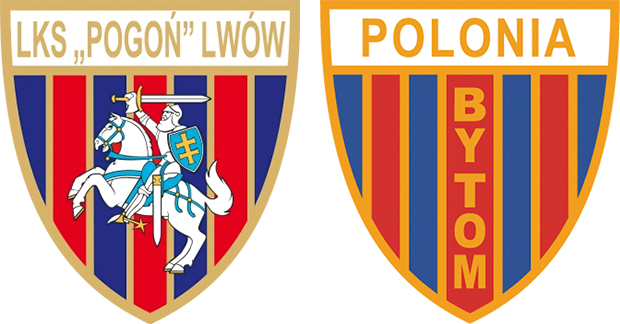 Barwy Pogoni Lwów i Polonii Bytom. Źródło: domena publiczna