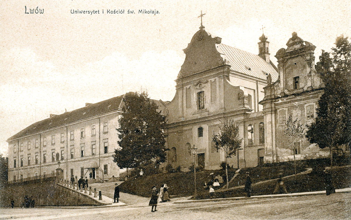 Uniwersytet Lwowski – pocztówka z 1921 r. Źródło: Biblioteka Narodowa