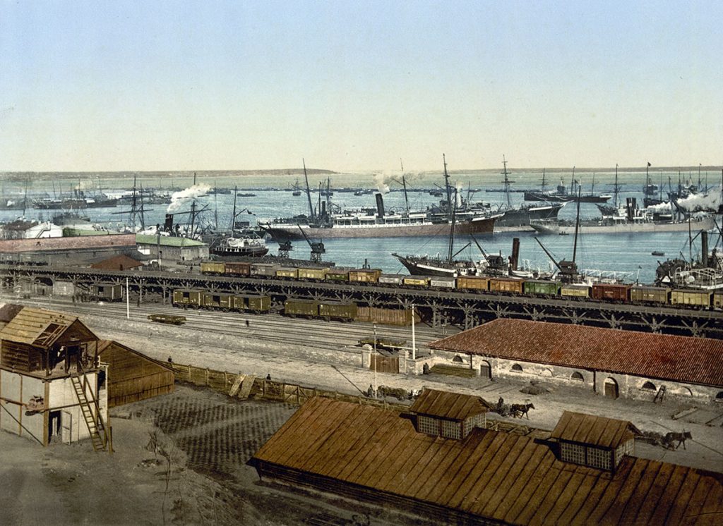 Port w Odessie, 1900 r. Źródło: domena publiczna