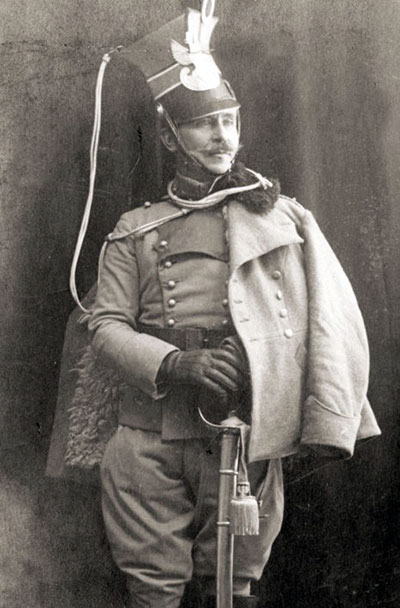 Mariusz Zaruski jako oficer kawalerii Legionów. Źródło: domena publiczna