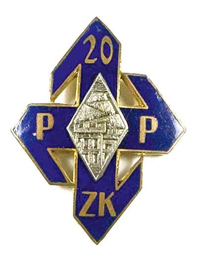 Odznaka 20 Pułku Piechoty. Źródło: domena publiczna
