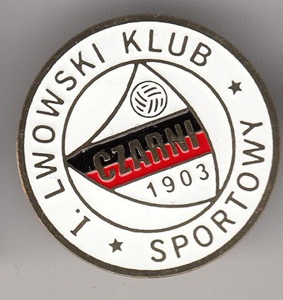 Odznaka klubu Czarni Lwów. Źródło: Muzeum Sportu i Turystyki