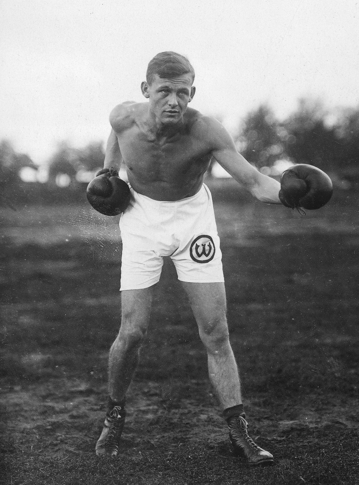 Jan Arski, wybitny pięściarz z Poznania, pokonany przez Wendego na mistrzostwach Polski w 1925 r. Źródło: Narodowe Archiwum Cyfrowe